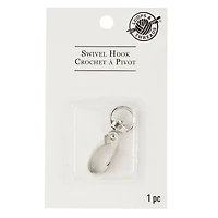 12 Pack: Silver Swivel Hook by Loops & Threads™