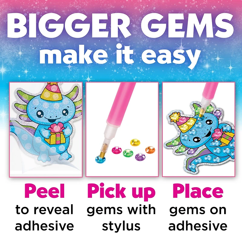 Creativity for Kids® Big Gem Diamond Painting Axolotl