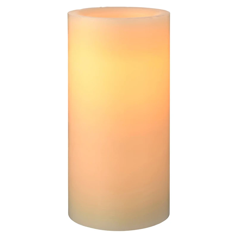 3" x 6" Cream LED Wax  Pillar Candle by Ashland®