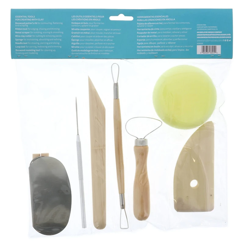 Art Alternatives 8 Piece Pottery Tool Kit