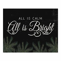 All Is Calm All Is Bright Tabletop Canvas