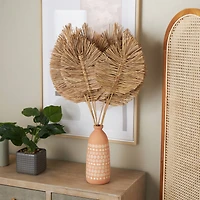 32" Brown Dried Grass Spear-Shaped Foliage with Sharp Stems