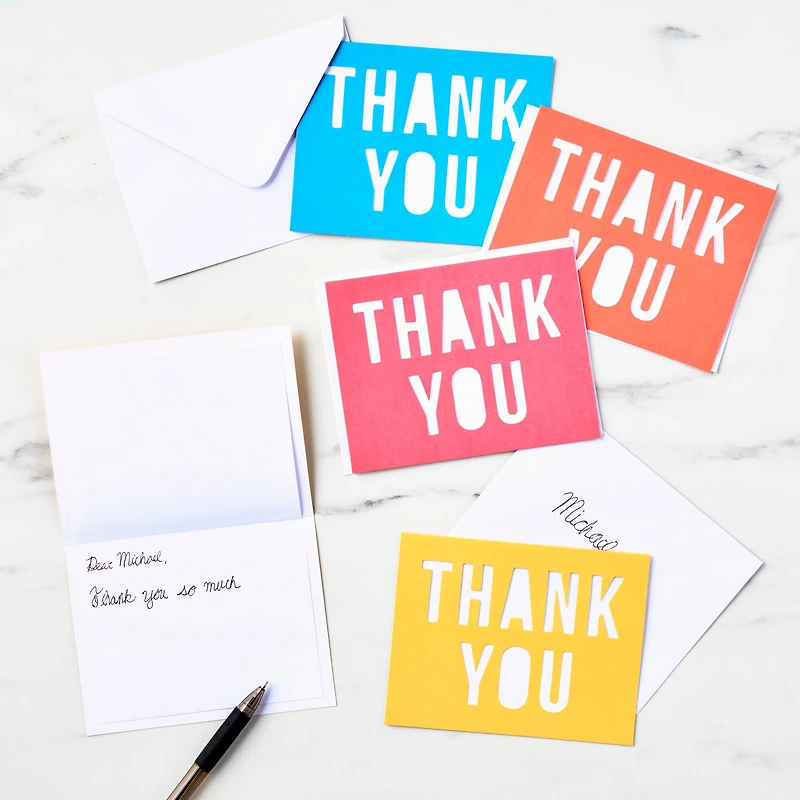 Thank You Cards & Envelopes by Recollections™, 5.5" x 4.2"