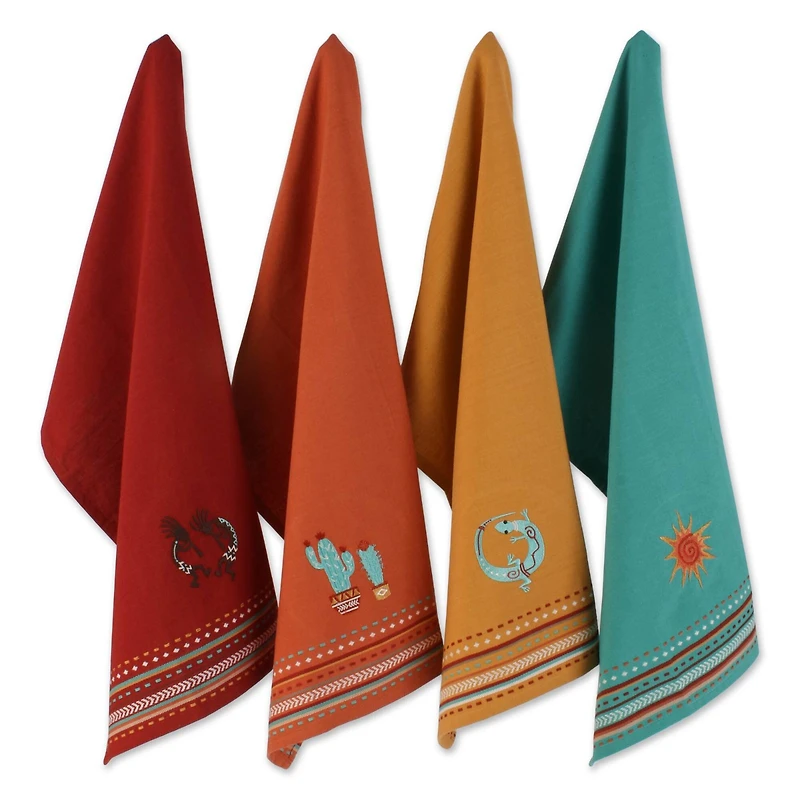DII® Southwest Hacienda Stripe Dishtowel, 4ct.
