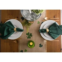 DII® 74" Shamrock Printed Jute Table Runner
