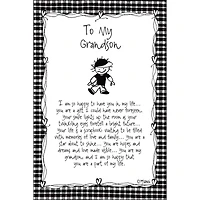 To My Grandson Children of the Inner Light Marci Art Plaque with Easel & Hanger 