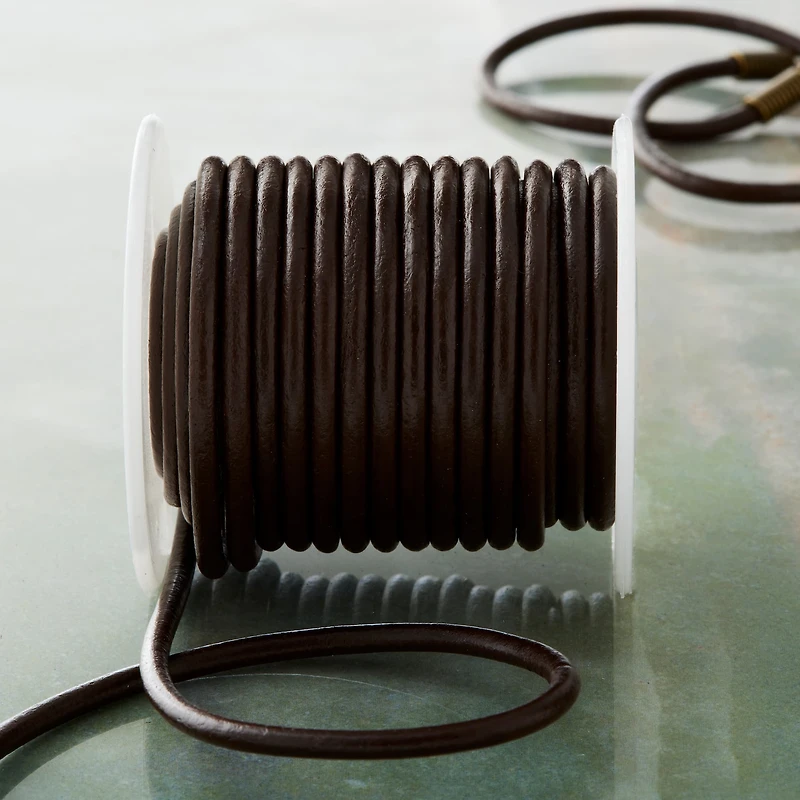 3mm Round Leather Lace by Bead Landing