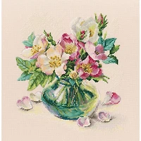 RTO Tender Briar Flowers Cross Stitch Kit