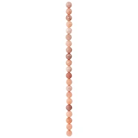 12 Pack: Peach Aventurine Silverite Faceted Round Beads by Bead Landing™, 8mm