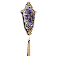 Wonderland Crafts Blue Lantern Christmas Ornament Bead Embroidery Kit