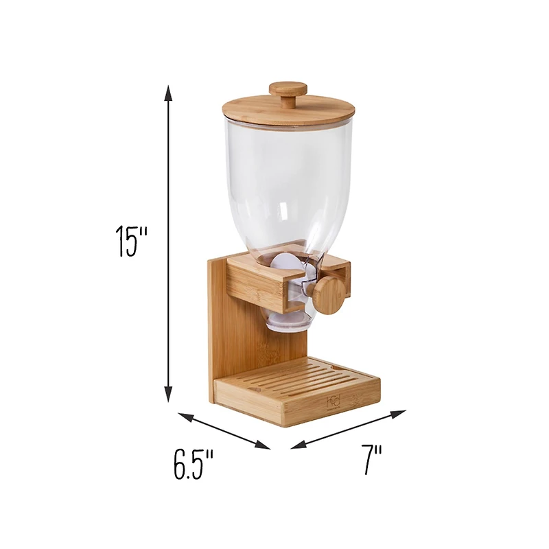 Natural Bamboo Cereal Dispenser