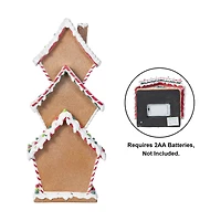 Glitzhome® 18.5" Lighted Resin Christmas Gingerbread House Table Decor