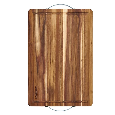 Farberware 18" Acacia Board with Teal Handles