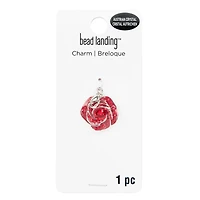 Red Austrian Crystal Rose Charm by Bead Landing™