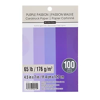 Purple Passion 4.5" x 7" Cardstock Paper by Recollections™, 100 Sheets