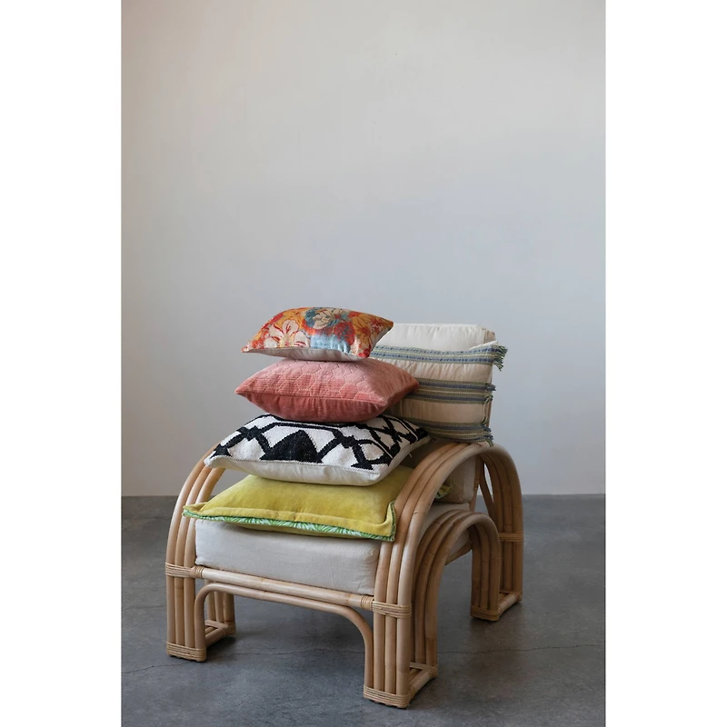 Hello Honey® Cotton Velvet Pillow With Palm Print Gusset