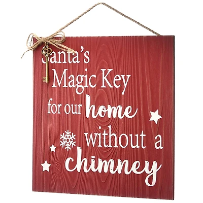 10" Santa’s Key Door Sign