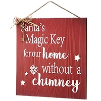 10" Santa’s Key Door Sign