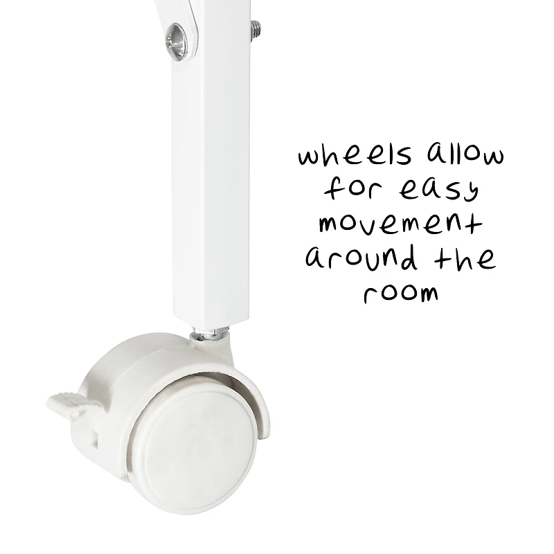 Honey Can Do White 5-Tier Rolling Clothes Drying Rack