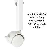 Honey Can Do White 5-Tier Rolling Clothes Drying Rack