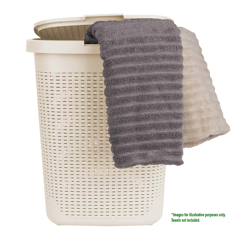 Mind Reader 21'' Hamper Laundry Basket with Cutout Handles