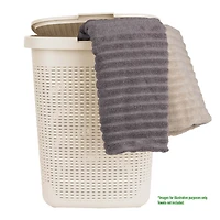 Mind Reader 21'' Hamper Laundry Basket with Cutout Handles