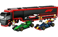LEGO® City F1® Truck with RB20 & AMR24 F1® Cars Toy Racing Transporter Set