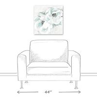 White Flowers 20" x 20" Canvas Wall Art