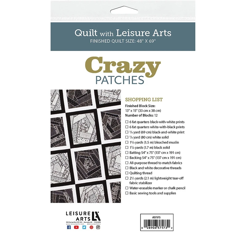 Leisure Arts® Crazy Patches Quilt Pattern