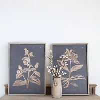 Hello Honey® Wood Wall Décor with Botanical Print Set