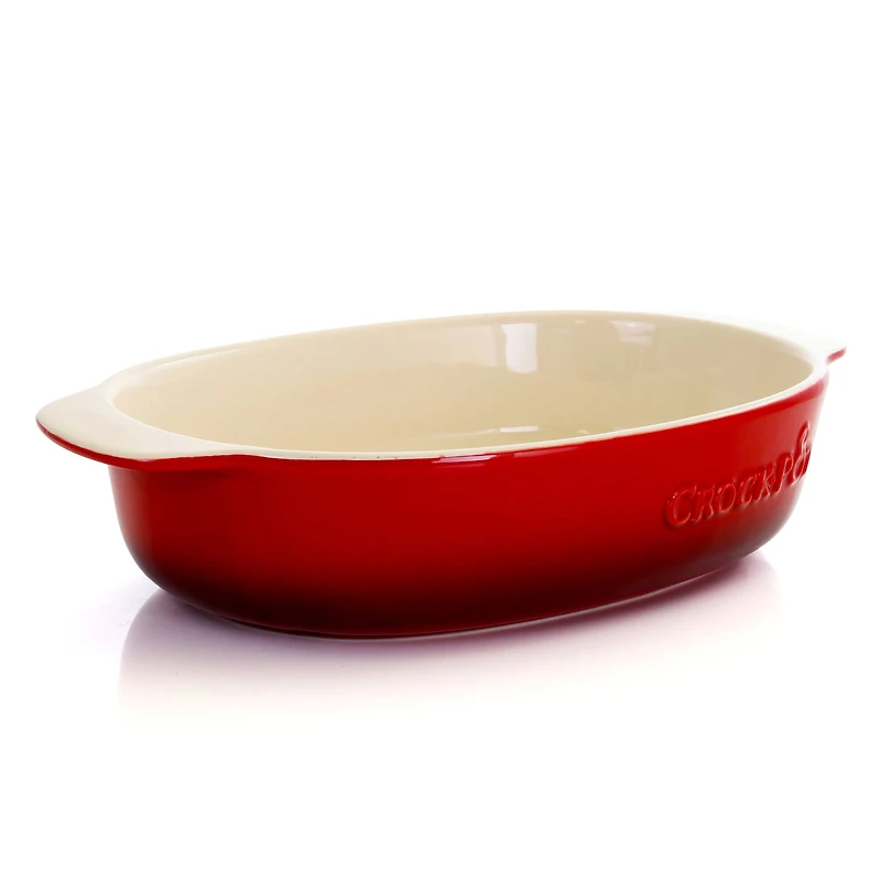 Crock-Pot 2.5qt. Red Stoneware Bake Pan