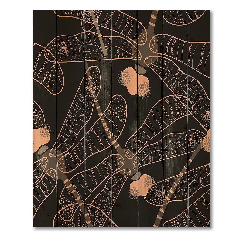 Designart - Folk Art Seamless Pattern With Dragonflies