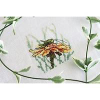 MP Studia Grasshopper On Coneflower Counted Cross Stitch Kit