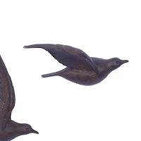 Brown Metal Farmhouse Birds Wall Decor Set