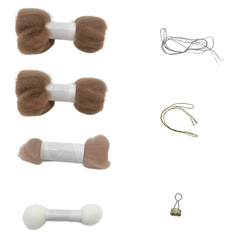 Christmas Frosted Pinecone Ornament Felting Kit by Loops & Threads®