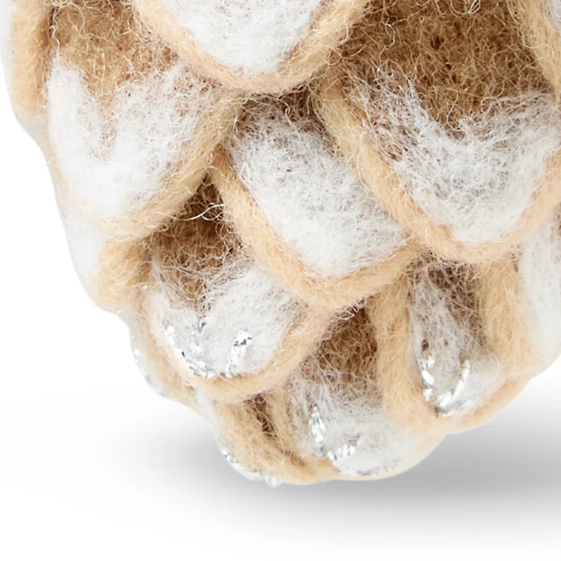 Christmas Frosted Pinecone Ornament Felting Kit by Loops & Threads®