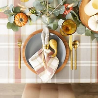 DII® 84" Thanksgiving Cozy Picnic Plaid Tablecloth