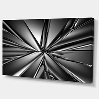 Designart Futuristic Crystal Background Oversized Abstract Canvas Art Print