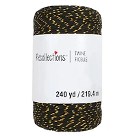 240yd. Black & Gold Twine by Recollections™