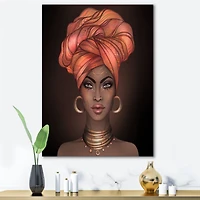 Designart - African American Woman with Turban V
