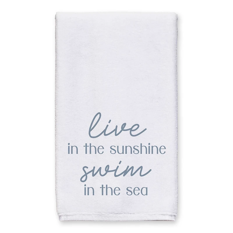 Live In The Sunshine Swim In The Sea Tea Towel Set