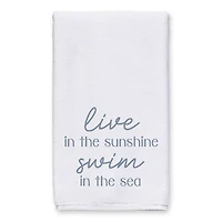 Live In The Sunshine Swim In The Sea Tea Towel Set