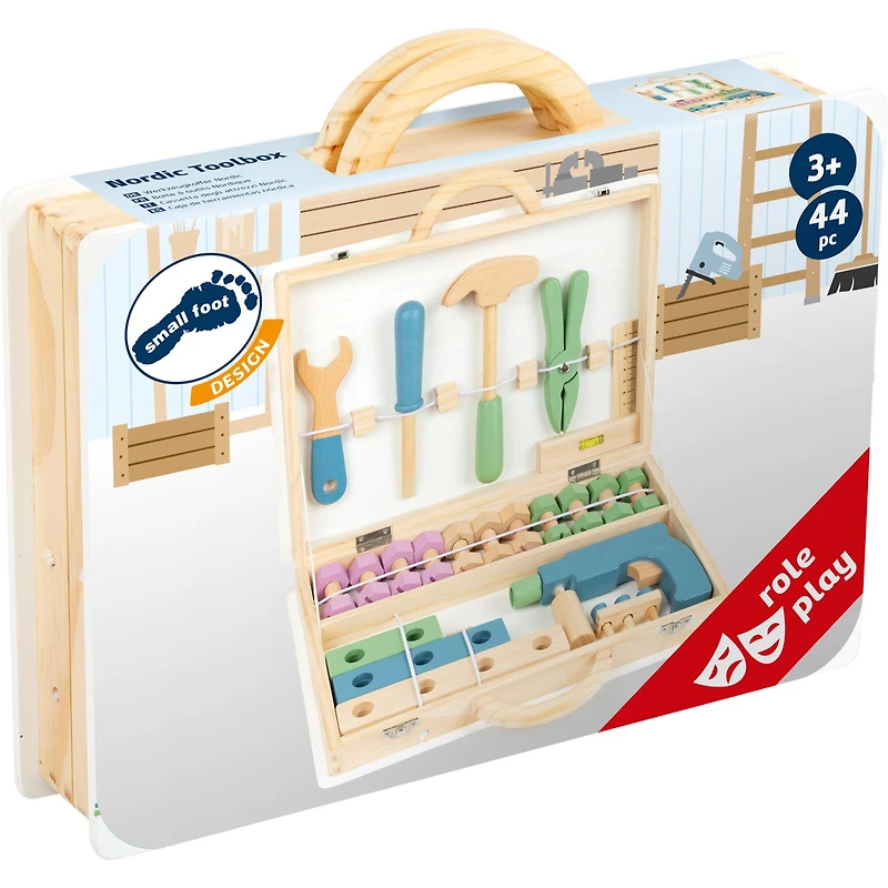 Small Foot Wooden Toys Premium Nordic Toolbox Playset