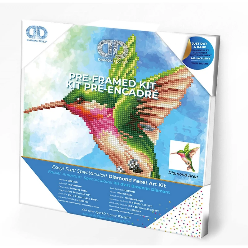 Diamond Dotz® Intermediate Miniature Magic with Frame Diamond Painting Kit