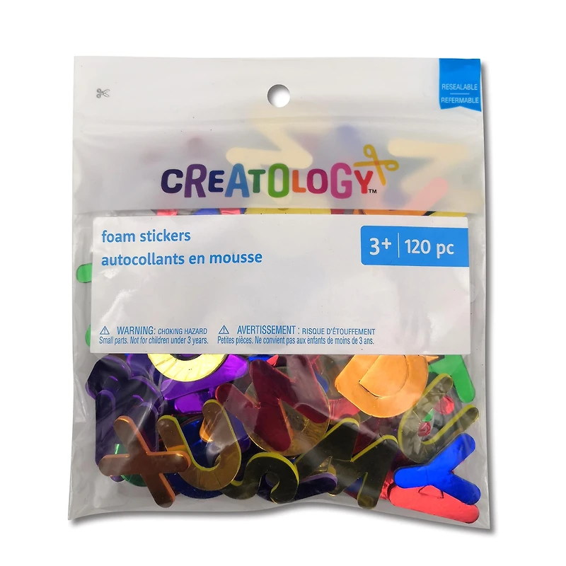 Metallic Foam Alphabet Stickers by Creatology™