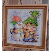 Mp Studia Striped Winter Counted Cross Stitch Kit