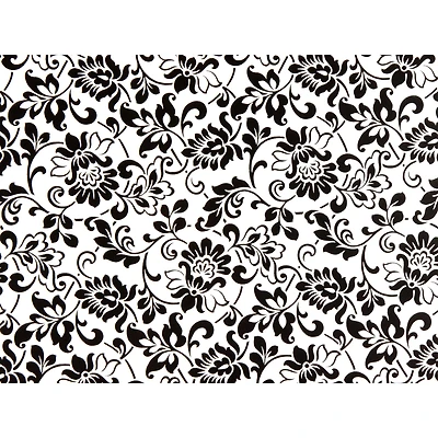 Fablon Black & White Damask Adhesive Film, 2ct.