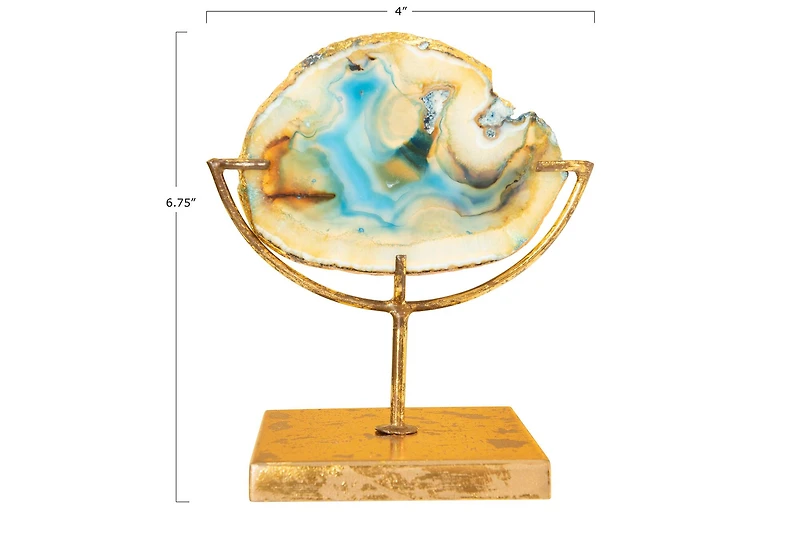 Hello Honey® Blue Agate Decor on Stand
