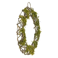 12" Green Moss & Twig Wreath Form by Ashland®