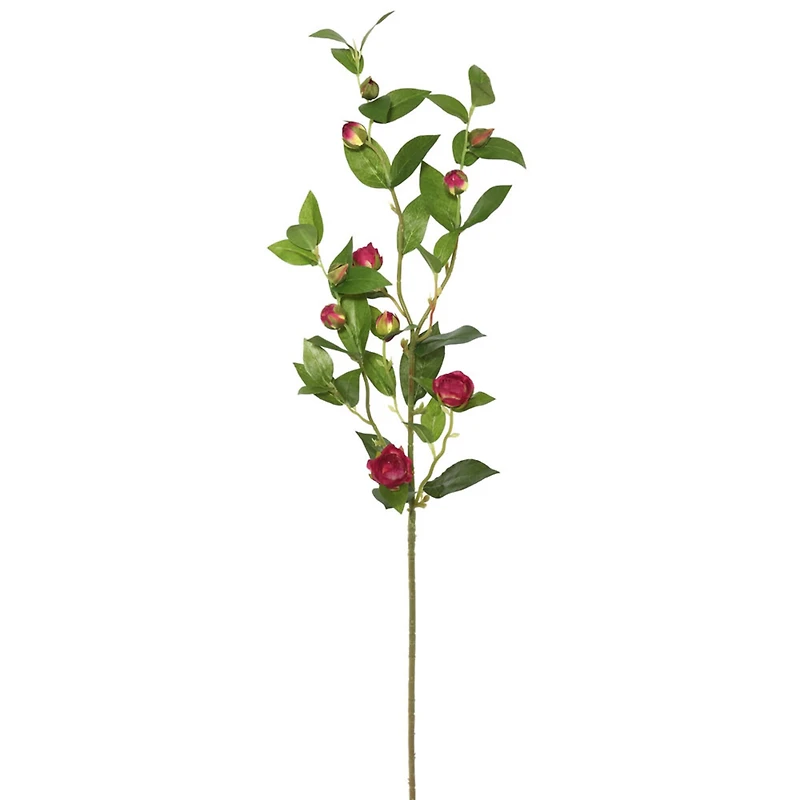 Artificial Burgundy Tea Rose Spray, 3ct.